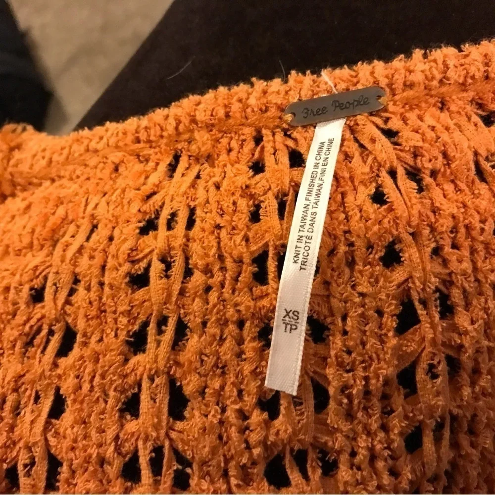 Free People Knitted Cropped Sweater